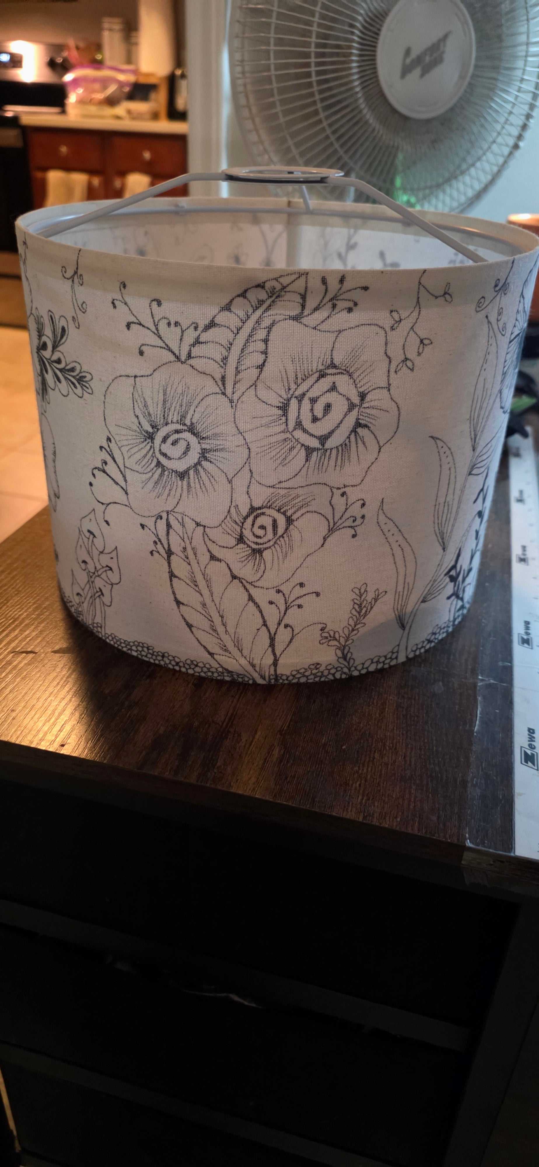Handcrafted Lamp Shade Black & White